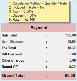 Tax Cal Method