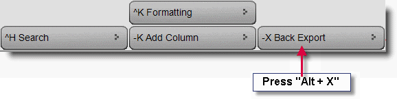 Back Export Option in System Report Back Export Option in System Report