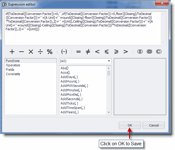 Expression Editor
