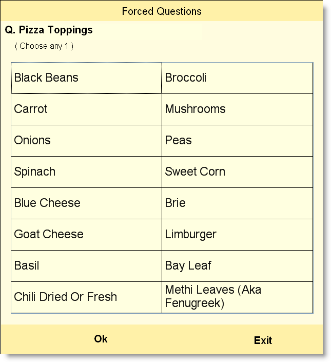 Pizza Topping